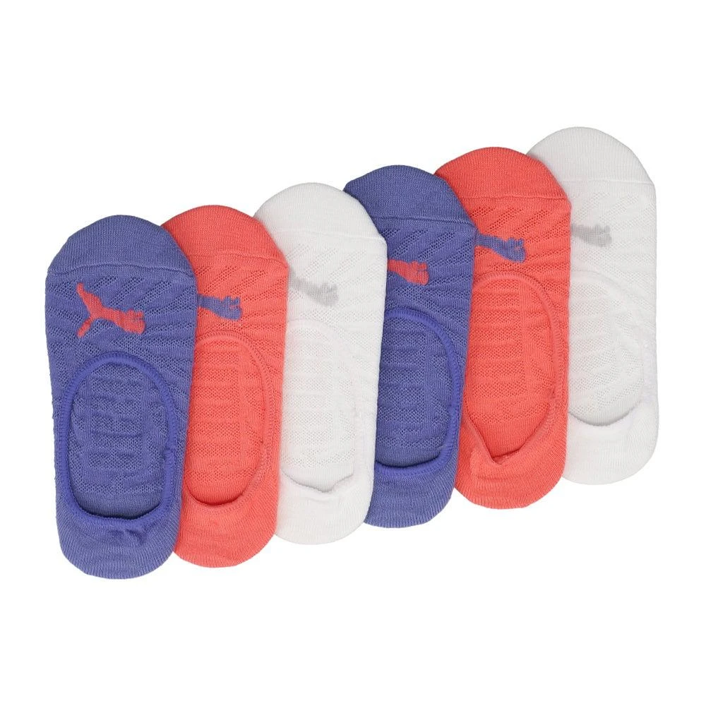 Puma 6Pk Girls Non Terry Liner Socks (Youth) 1