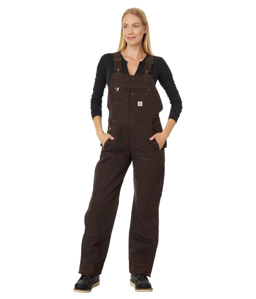 Carhartt Quilt-Lined Washed Duck Bib Overalls 1