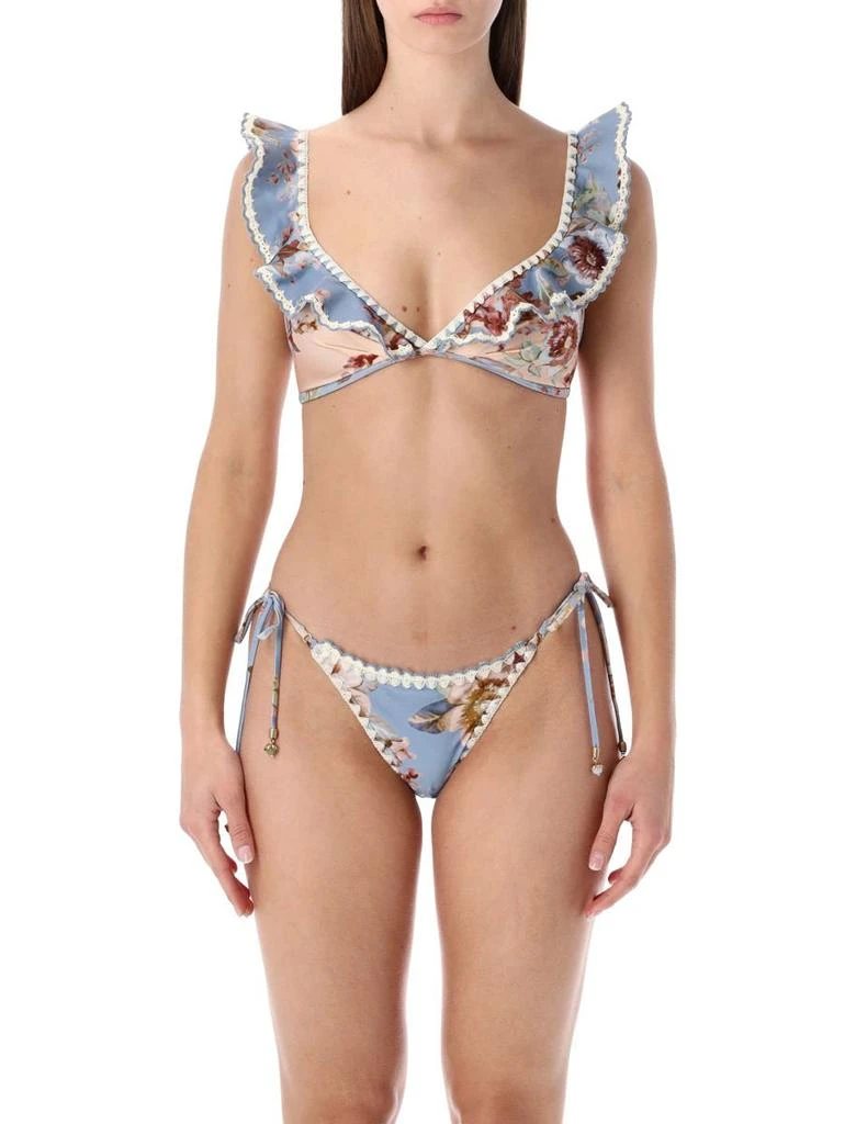 Zimmermann Zimmermann Chambray Crochet Tie Bikini Brief 2