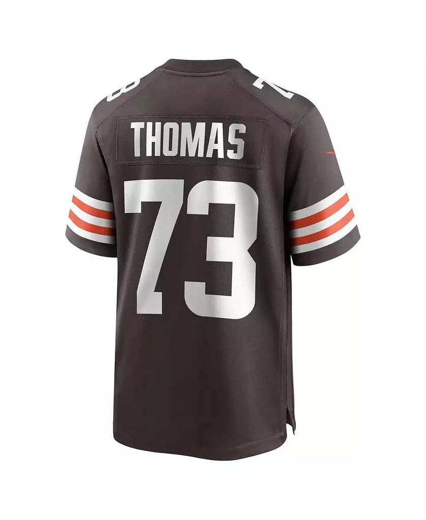 NIKE Men's Joe Thomas Brown Cleveland Browns Retired Player Game Jersey 3