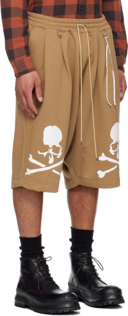 mastermind WORLD Beige OG Sweat Shorts 2