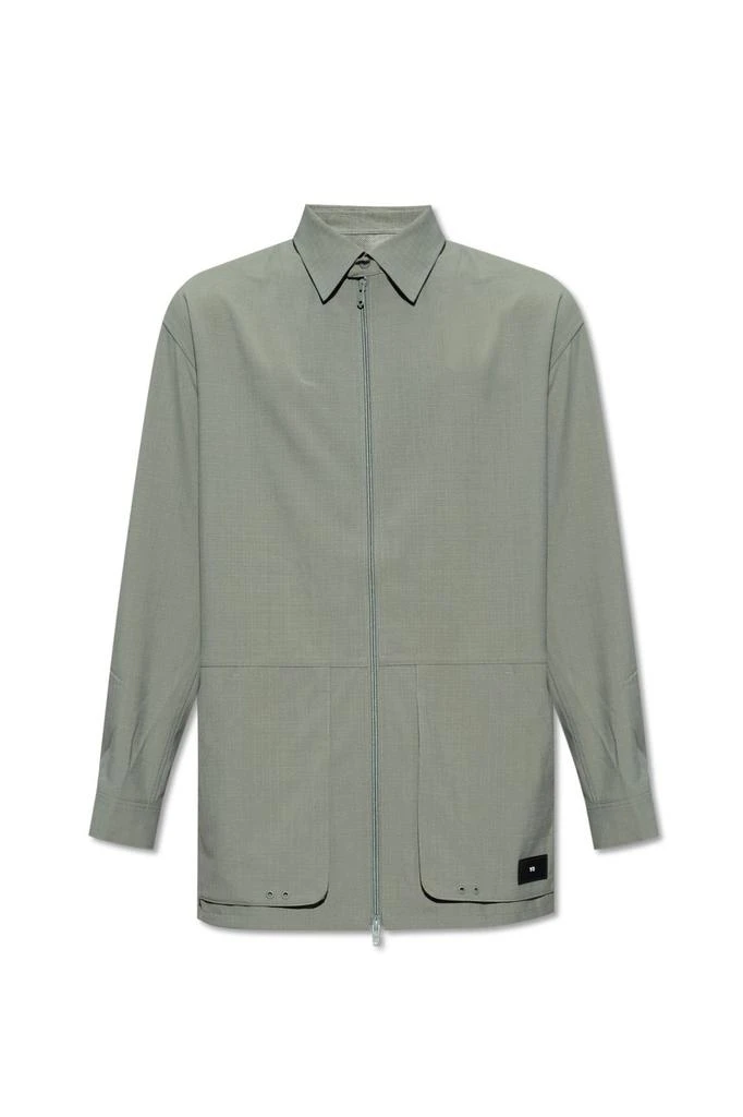 Y-3 Y-3 Ripstop Logo Patch Zip-Up Overshirt 1