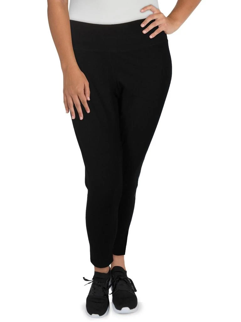Calvin Klein Plus Womens High Waist Stretch Leggings 1