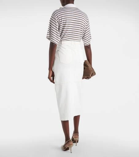 Brunello Cucinelli Denim midi skirt 3