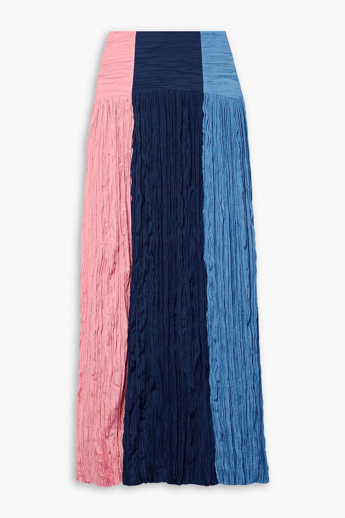 Partow Milo color-block crepon maxi skirt