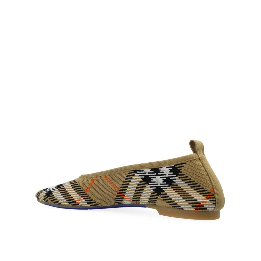 La Sélection Créateurs Ballerines Burberry Checkered Knitted - Beige - Femme 3