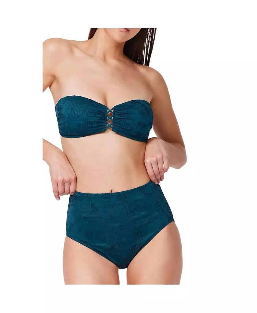 Profile by Gottex Women's Jolene Textured Bandeau Bikini Top 4