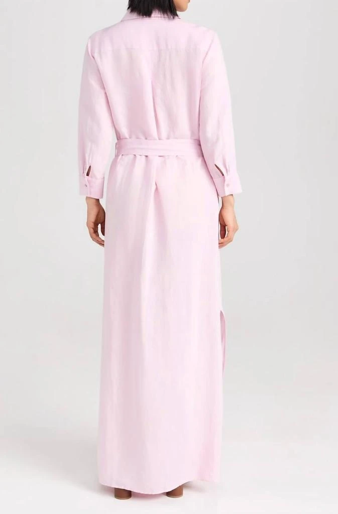 L'Agence Cameron Long Shirt Dress In Lilac Snow 2