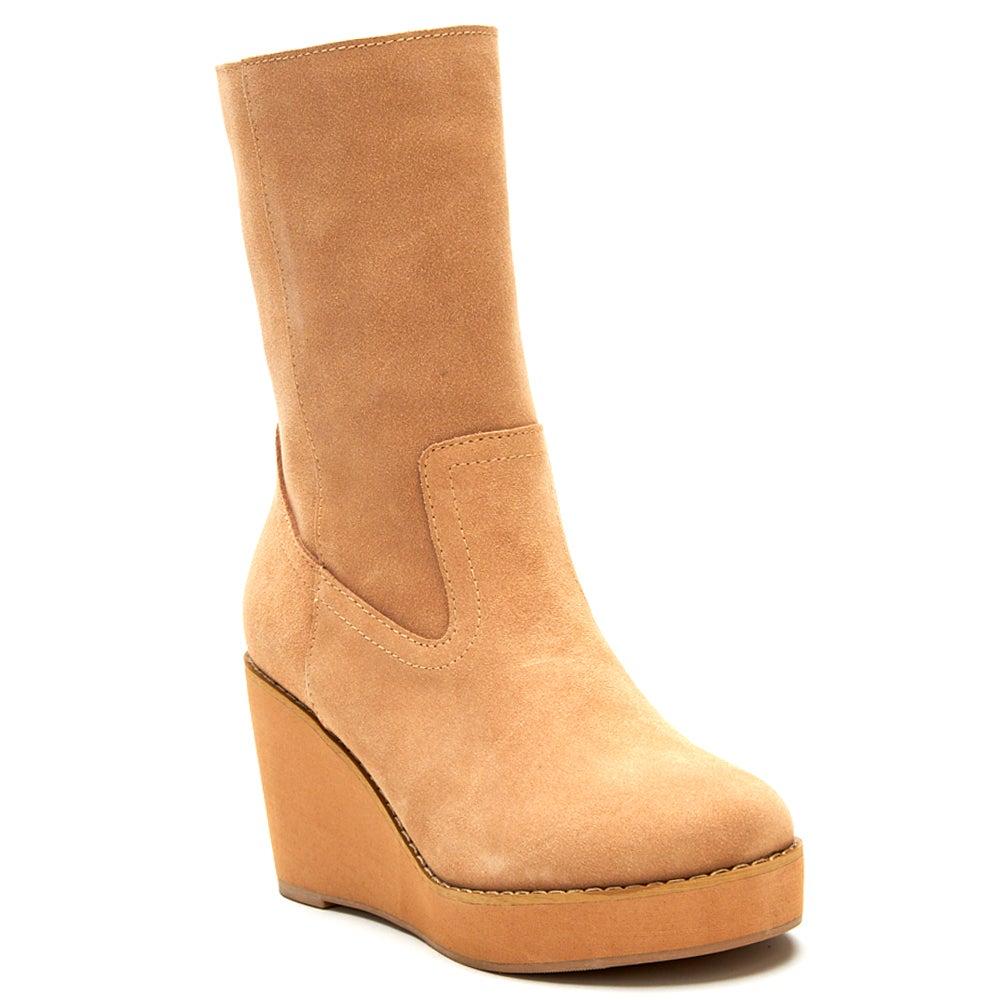 COCONUTS by Matisse Comet Round Toe Wedge Booties