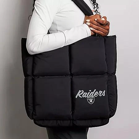 Logo Brands NFL Las Vegas Raiders Puff Tote 2