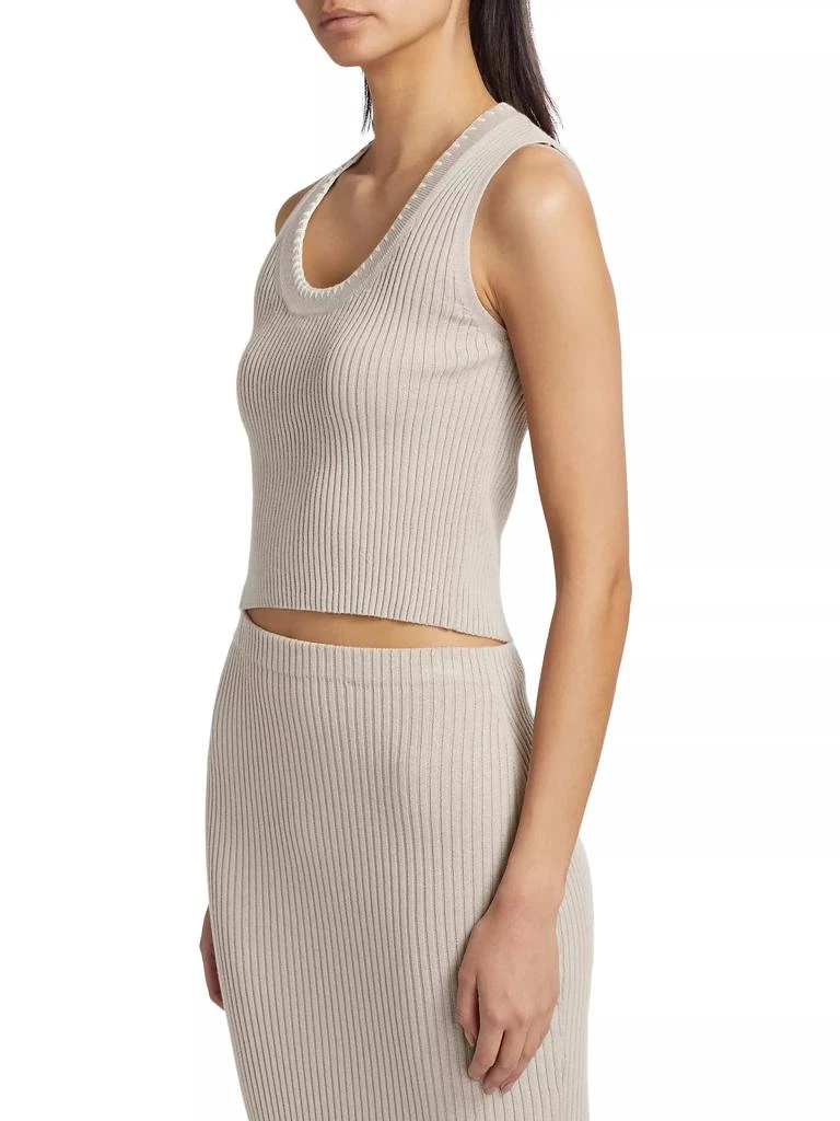 Naadam Cotton & Cashmere Rib-Knit Tank Top 4