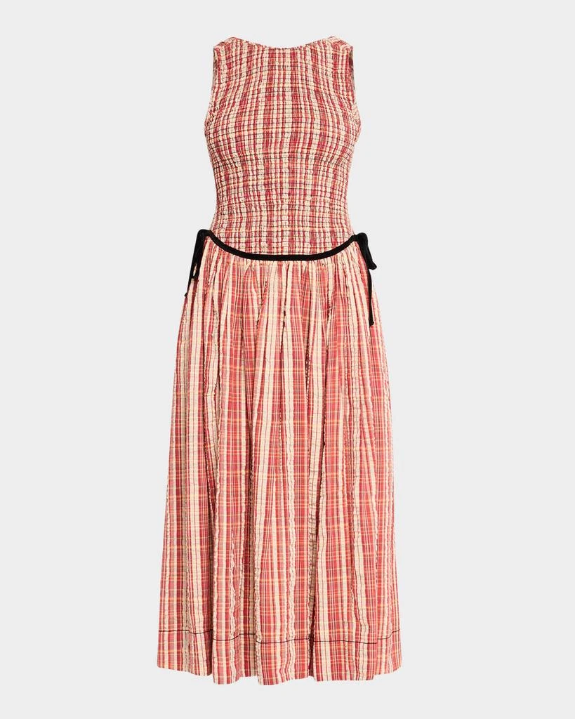 Free People Nightingale Plaid Midi Dress 1