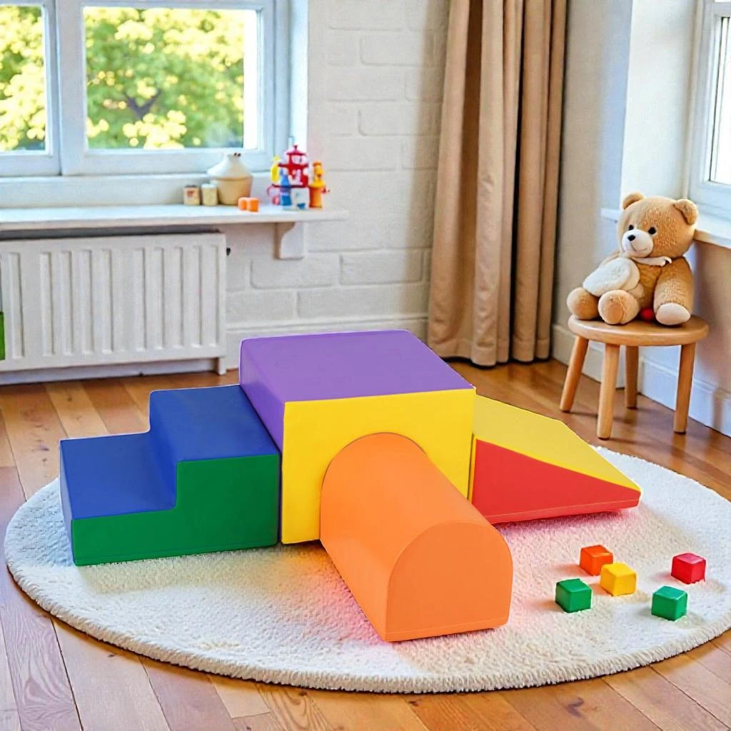 Hivvago Toddler Soft Play Foam Blocks for Climbing and Crawling