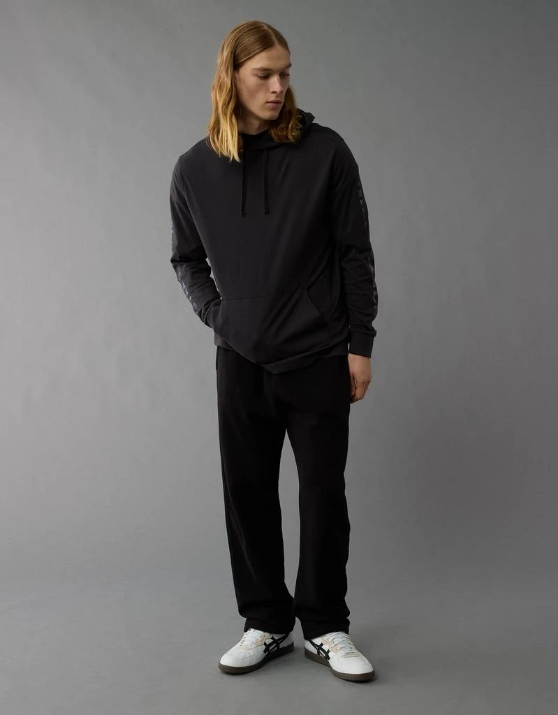 AE AE Long-Sleeve Logo Graphic Hoodie T-Shirt 5