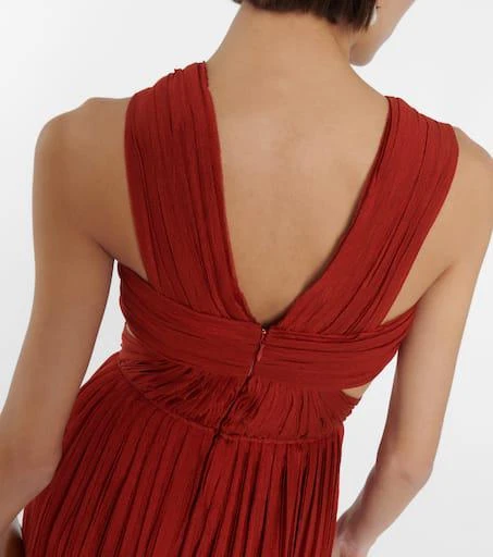 Cutout pleated silk chiffon gown  On Sale Now with Up to 51% Off |  Discover Exclusive Deals & Savings at BeyondStyle  Authentic Chlo  e|o|n|maxi dresses|m|chlo|designers|dresses|w|clothing|women with  Limited-Time Discounts, Free Shipping,