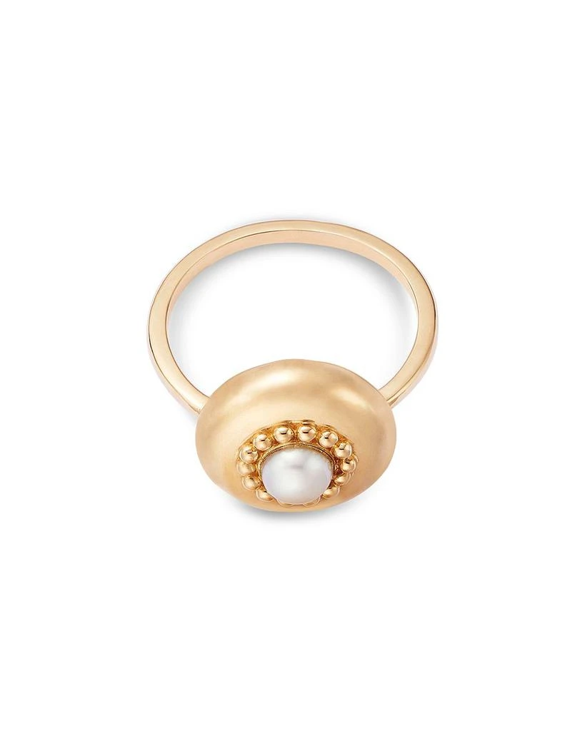 Bloomingdale
s Fine Collection Bloomingdales Fine Collection Freshwater Pearl Solitaire Ring in 14K Yellow Gold 3