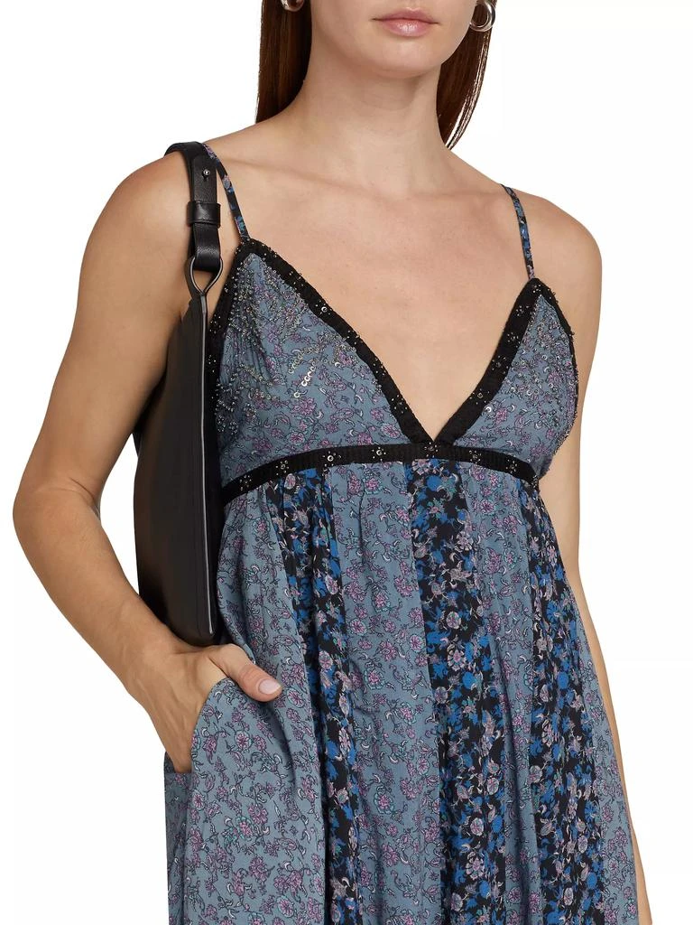 Free People Forever Time Paneled Floral Maxi Dress 6