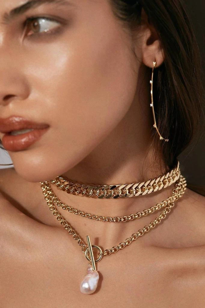 eklexic Eklexic - Women
s Micro Royal Toggle 
Xl Baroque Pearl Pendant Necklace 5