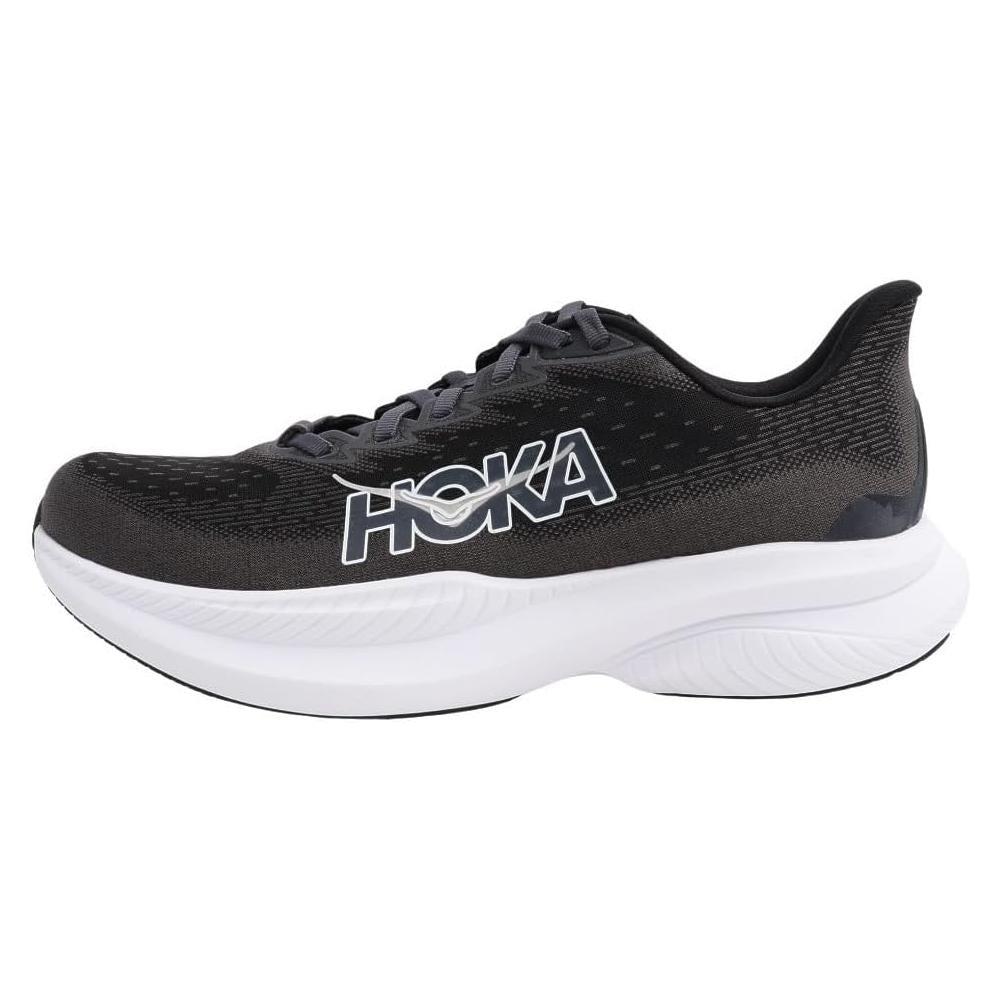 Hoka One One Womens Mach 6 Running Shoes - Black/White