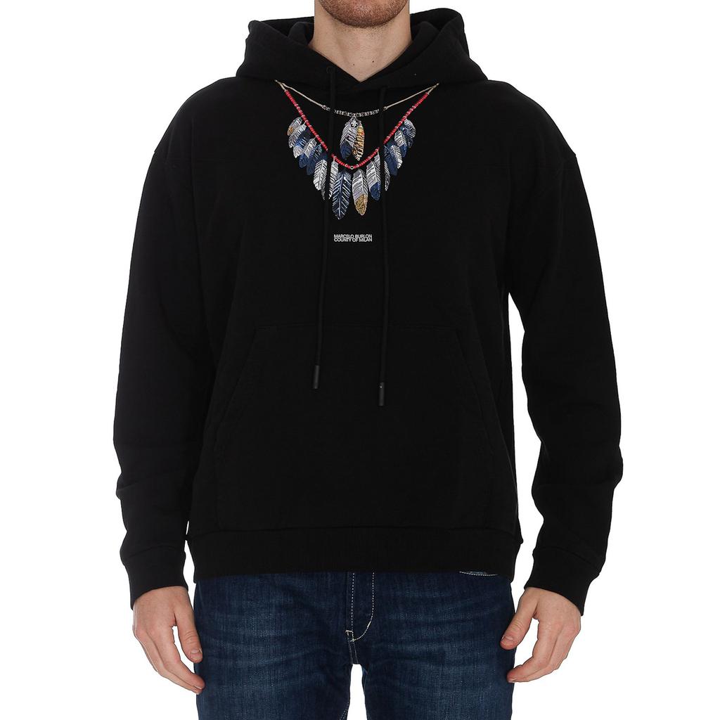 Marcelo Burlon Marcelo Burlon Feather Necklace Print Sweatshirt