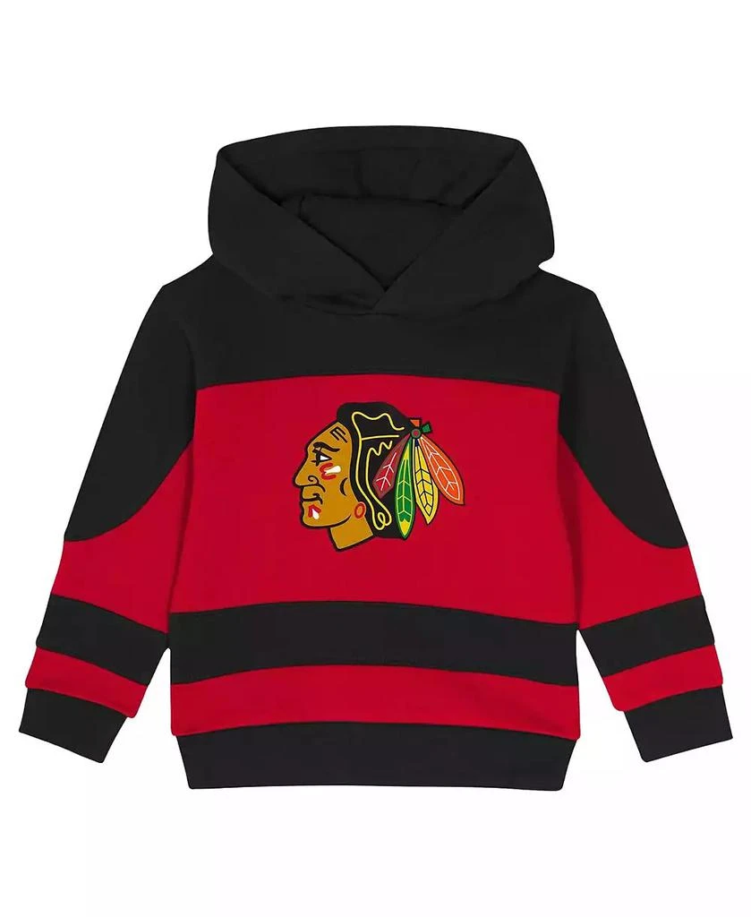 Outerstuff Toddler Black/Red Chicago Blackhawks Puck Hero Fleece Hoodie and Sweatpants Set 5