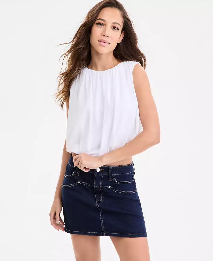 Bar III Women's Bubble-Hem Sleeveless Top, Exclusively at Macy's