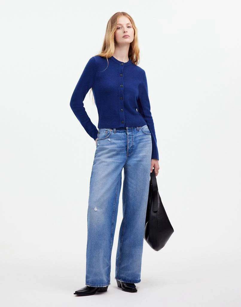 Madewell Cashmere Button-Front Cardigan Sweater 2