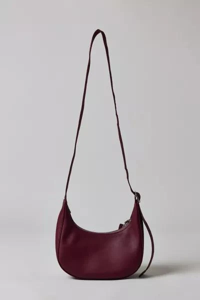 Baggu BAGGU Small Recycled Leather Crescent Bag 3