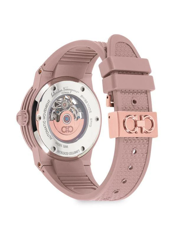 Shop F-80 Skeleton Ecoceramic 41MM Polyurethane Strap Watch  display picture 3