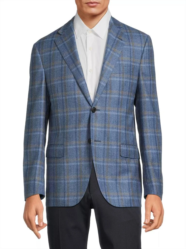Corneliani Academy Plaid Wool Jacket 3