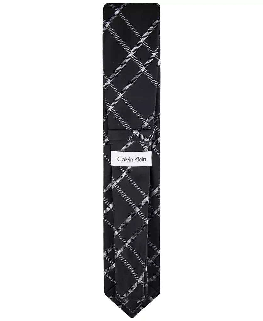 Calvin Klein Men's Stitch Plaid Tie 4