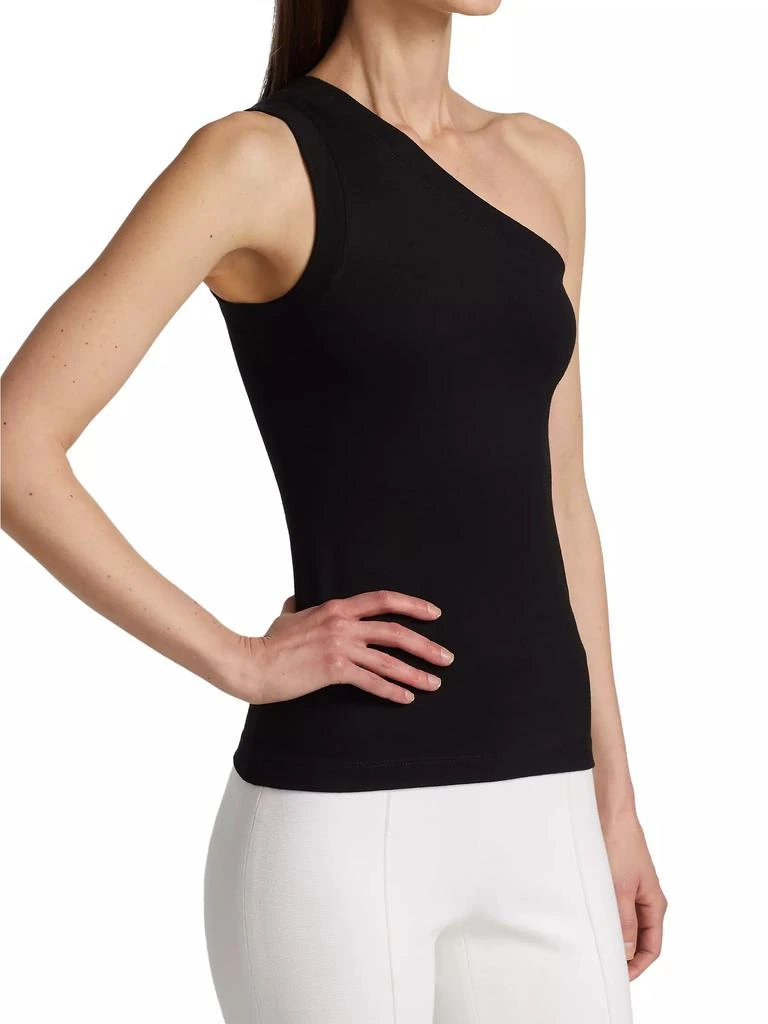 Rosetta Getty One-Shoulder Peplum Tank Top 4