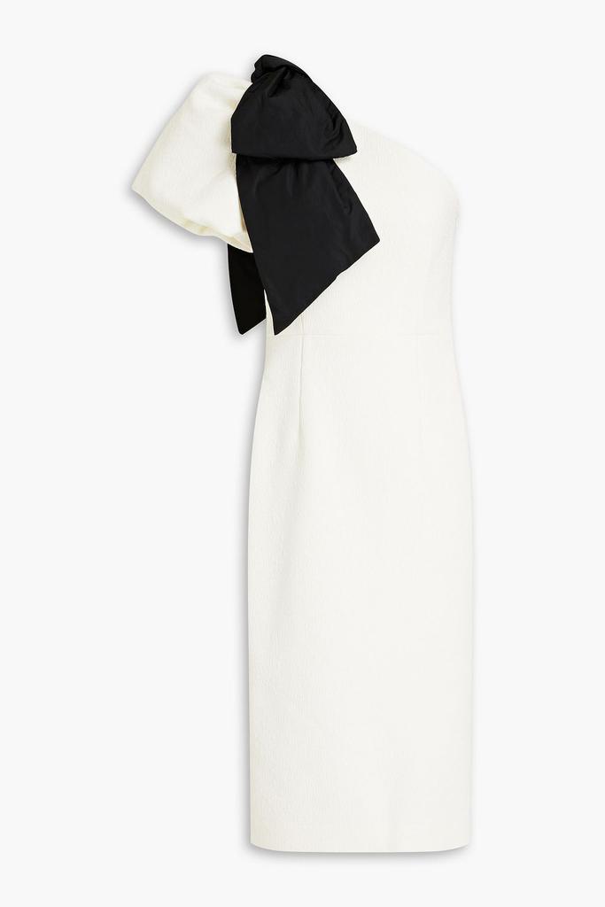 REBECCA VALLANCE Charaya bow-detail halterneck midi dress 10