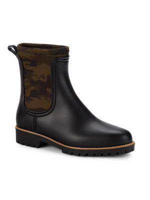 Bernardo Neoprene Camo-Print Graphic Rain Boots 2