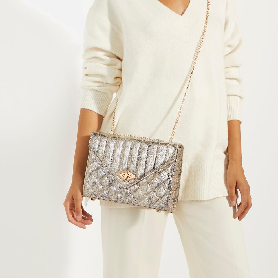 Dune Dune London Dellsie Quilted Snake Effect Faux Leather Bag