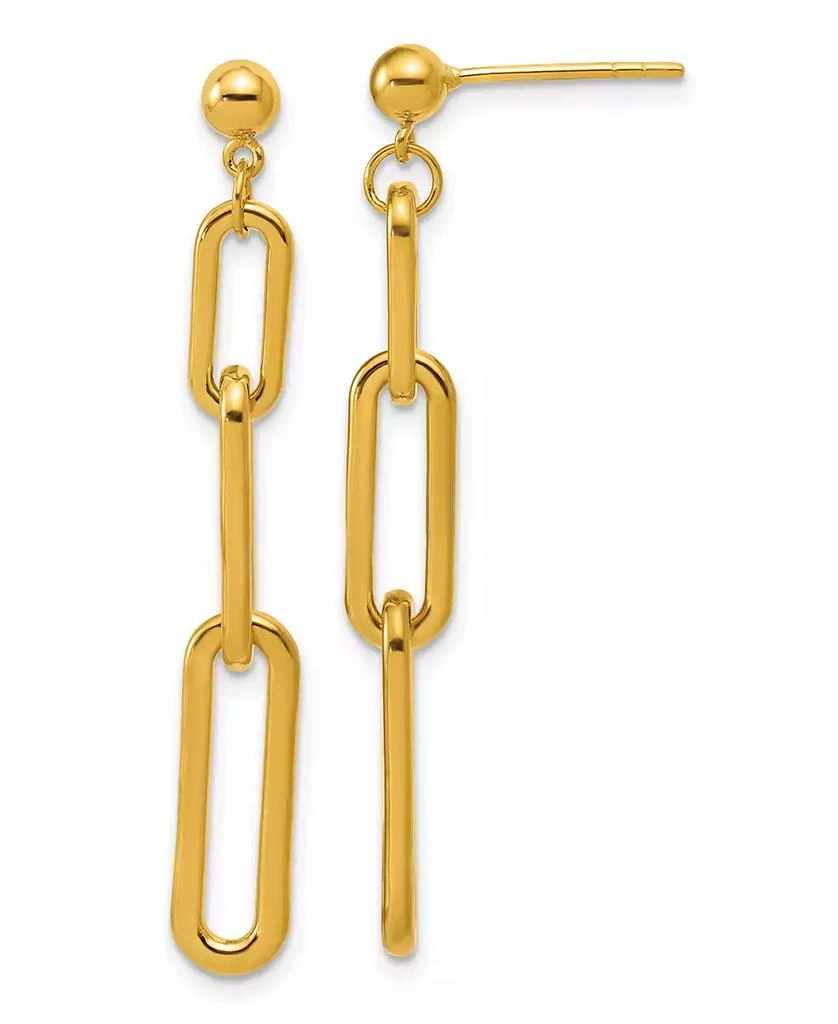 Macy's Dangle Drop Earrings in 24k Yellow Gold 2