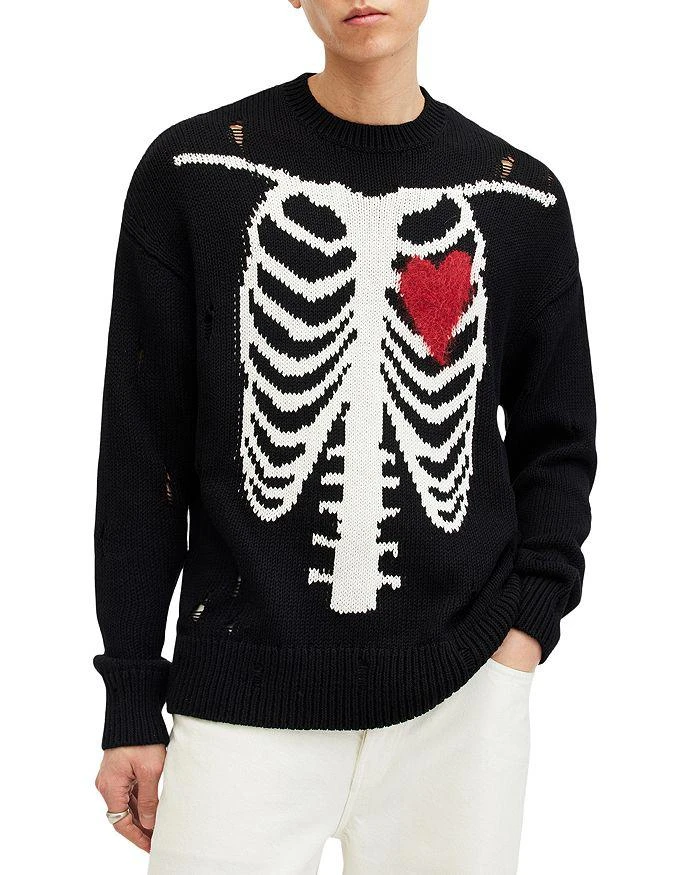 ALL SAINTS Heartcage Cotton Oversized Fit Sweater 1