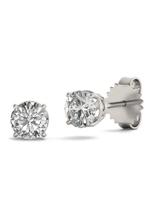 Charles & Colvard Colvard 1.2 Ct. T.w. Moissanite Stud Earrings In 14K White Gold 1