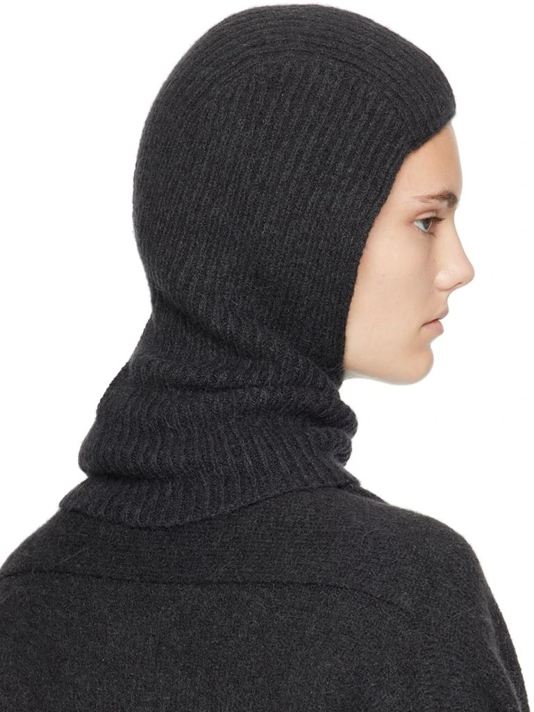 LAUREN MANOOGIAN Black Soft Rib Balaclava 3