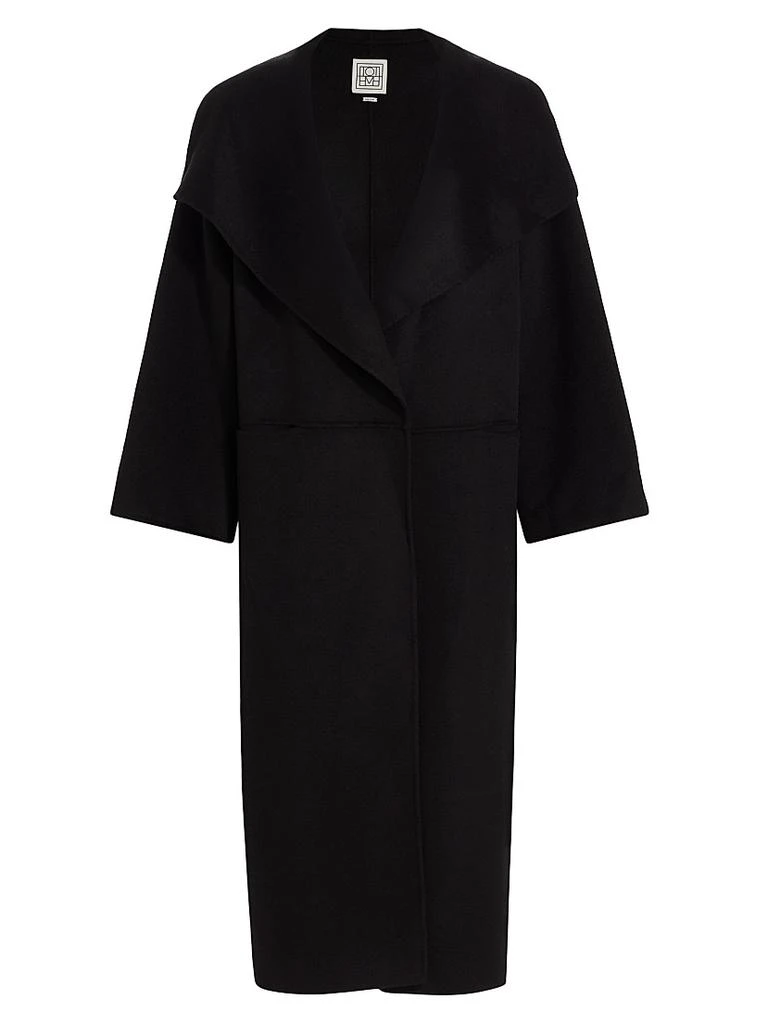 Totême Open-Front Wool Coat 1