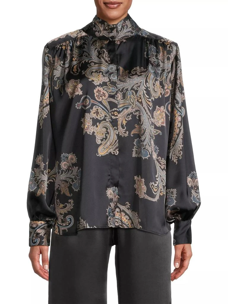 Karmamia Noelle Printed Satin Blouse 3