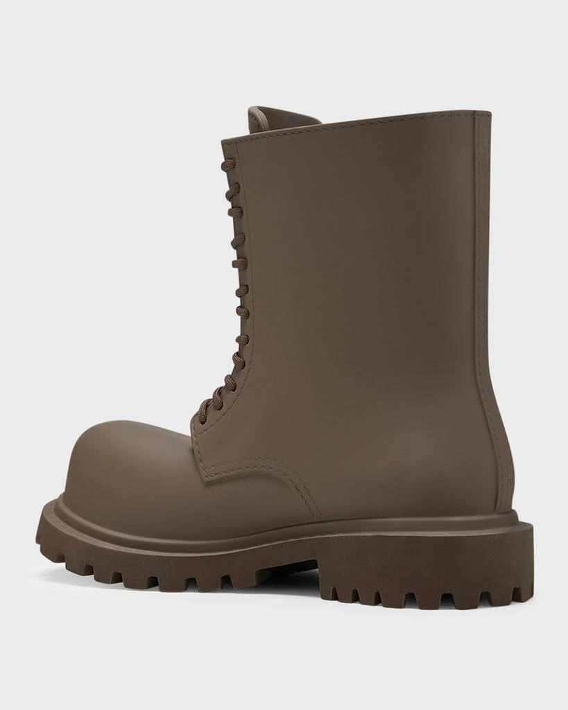 Balenciaga Men's Oversized Leather Army Boots 5