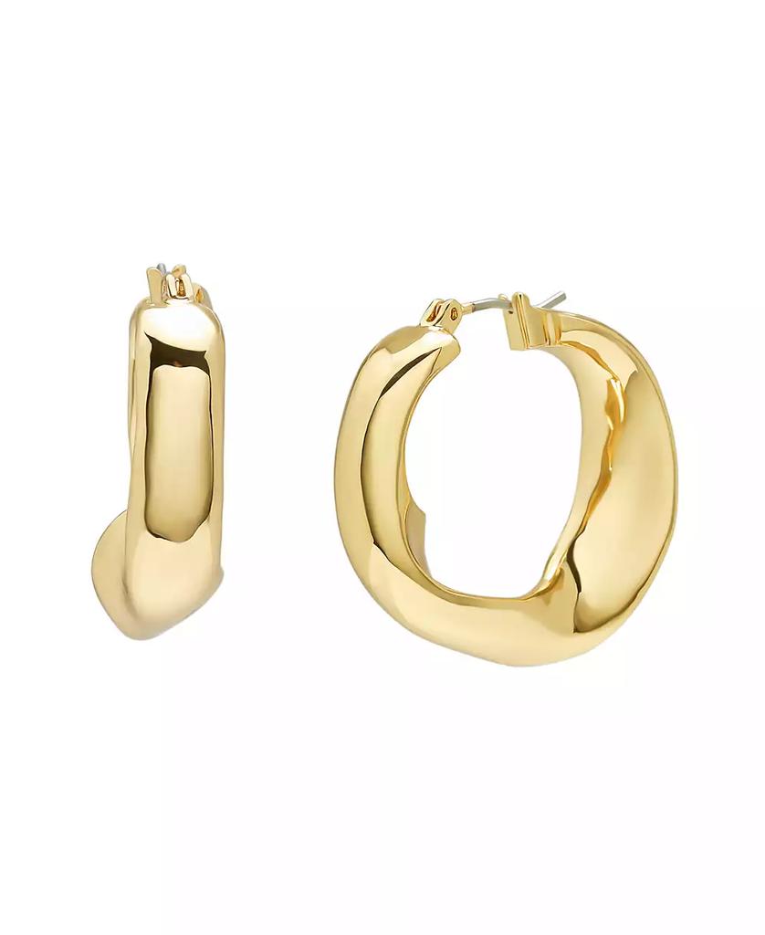 Robert Lee Morris Sculpted Medium Hoop Earrings