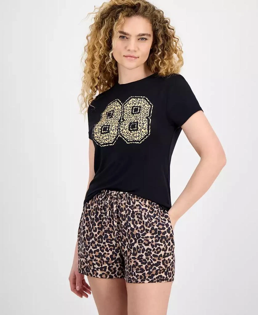 Rebellious One Juniors' Cheetah Varsity Graphic T-Shirt 1