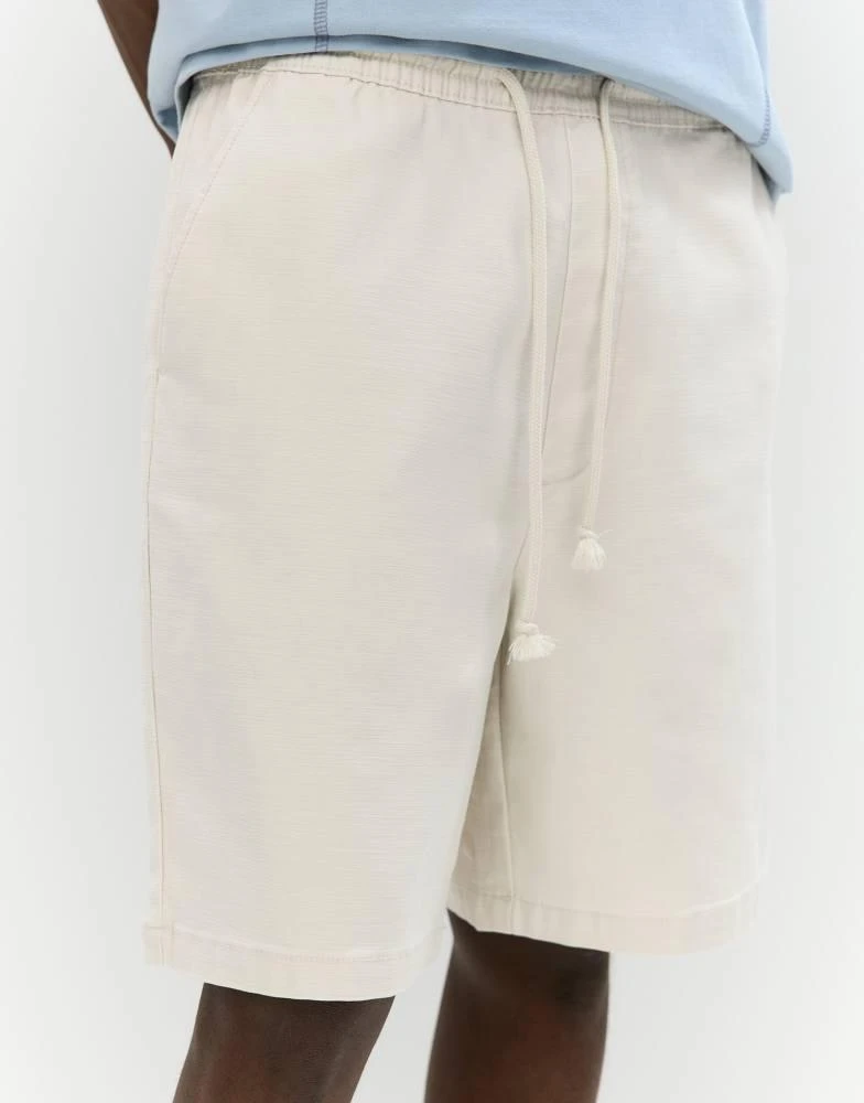 Pull&Bear Pull&Bear bermuda shorts with drawstrings in sand 3