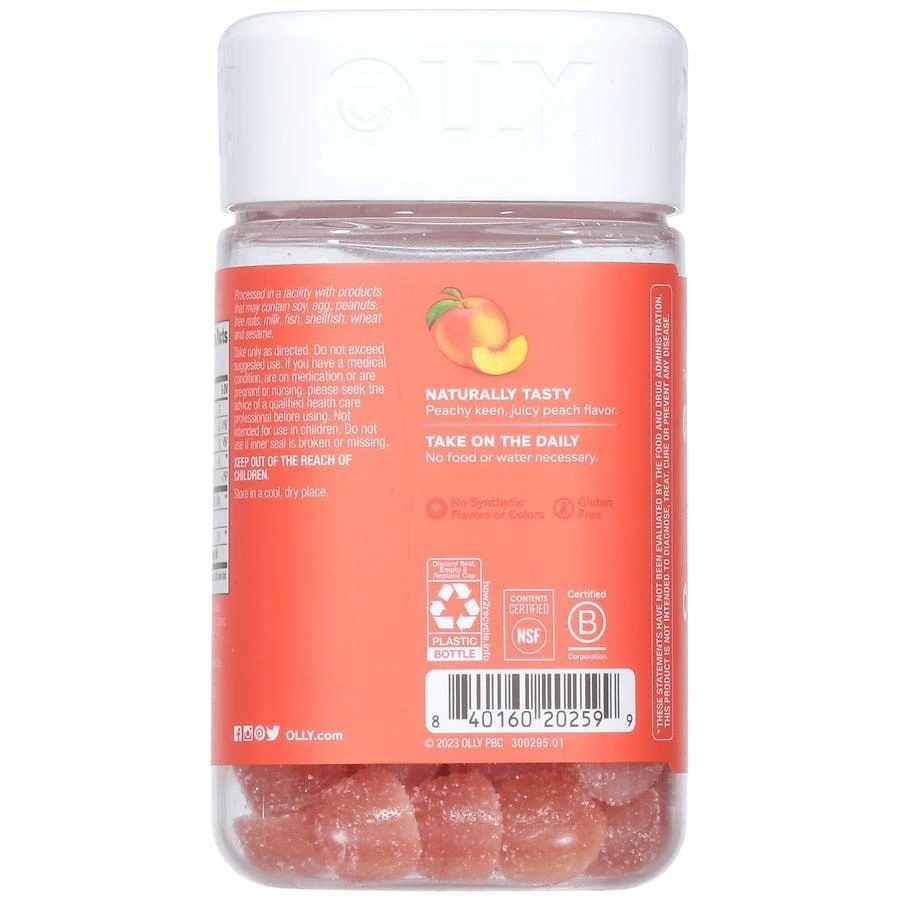 OLLY Probiotic + Prebiotic Peachy Peach 5