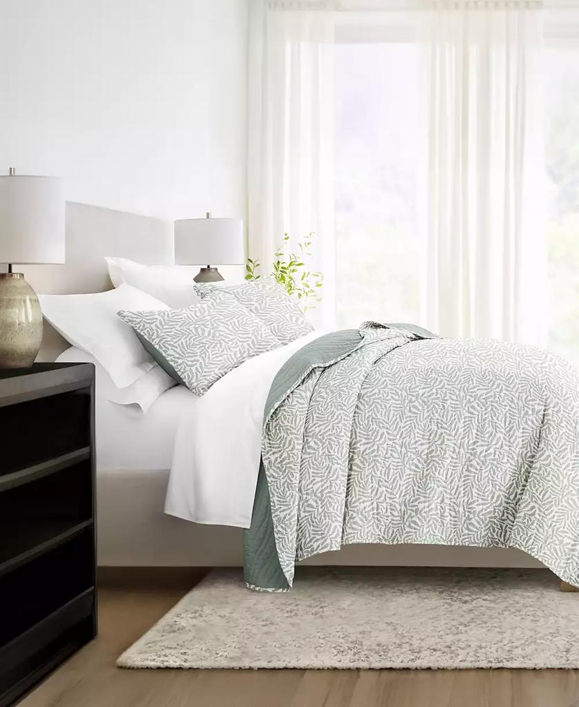 IENJOY HOME Tossed Ferns Reversible 2-Pc. Quilt Set