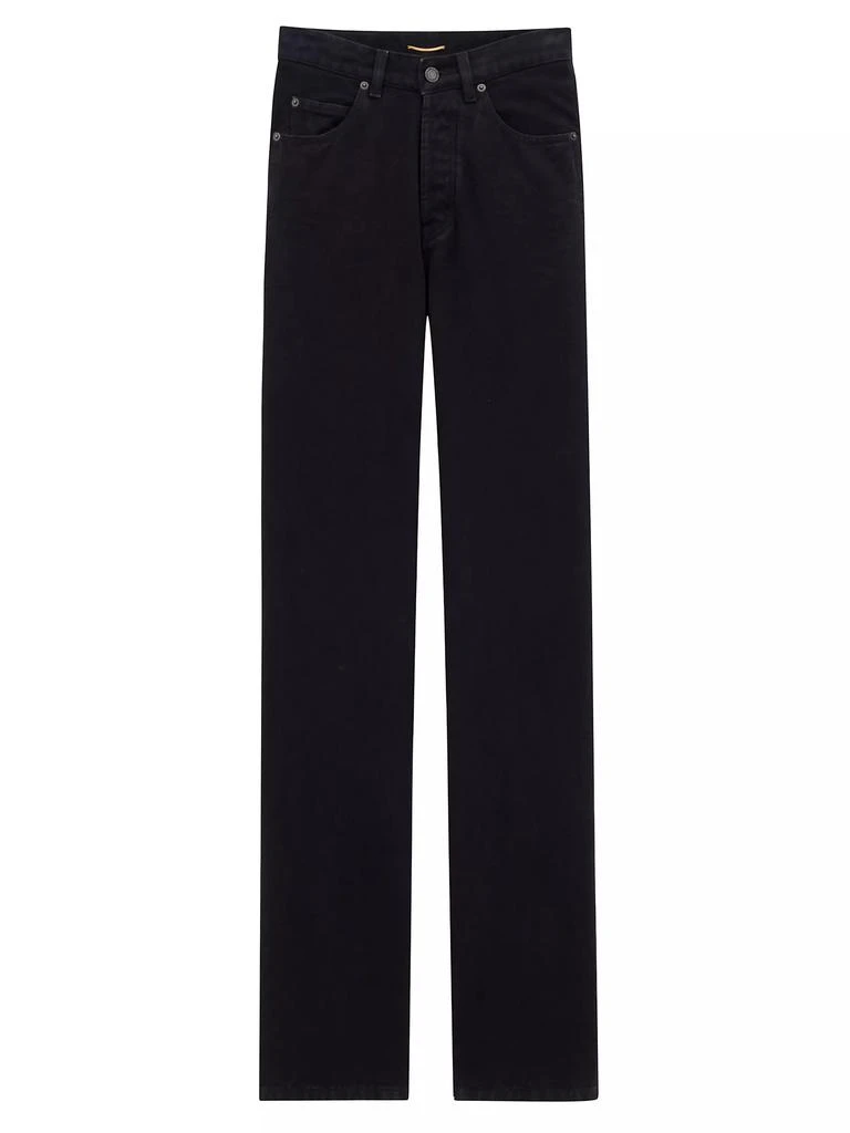 Yves Saint Laurent V-Waist Long Baggy Jeans 1