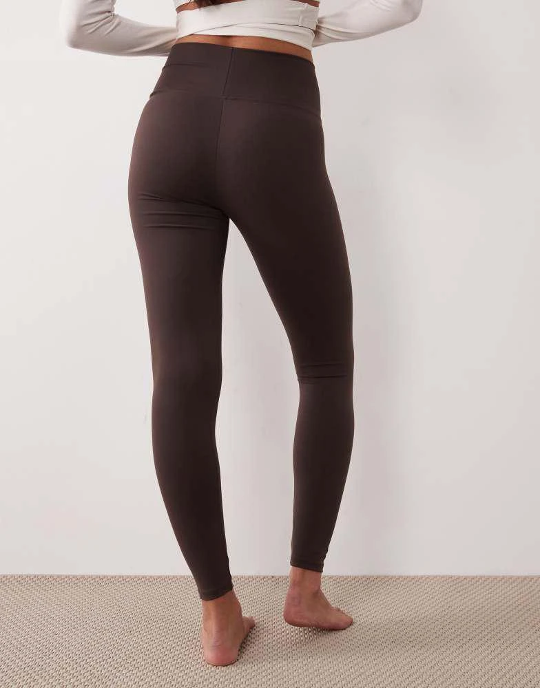 GINA TRICOT Gina Tricot seamless soft high waist leggings in brown 4