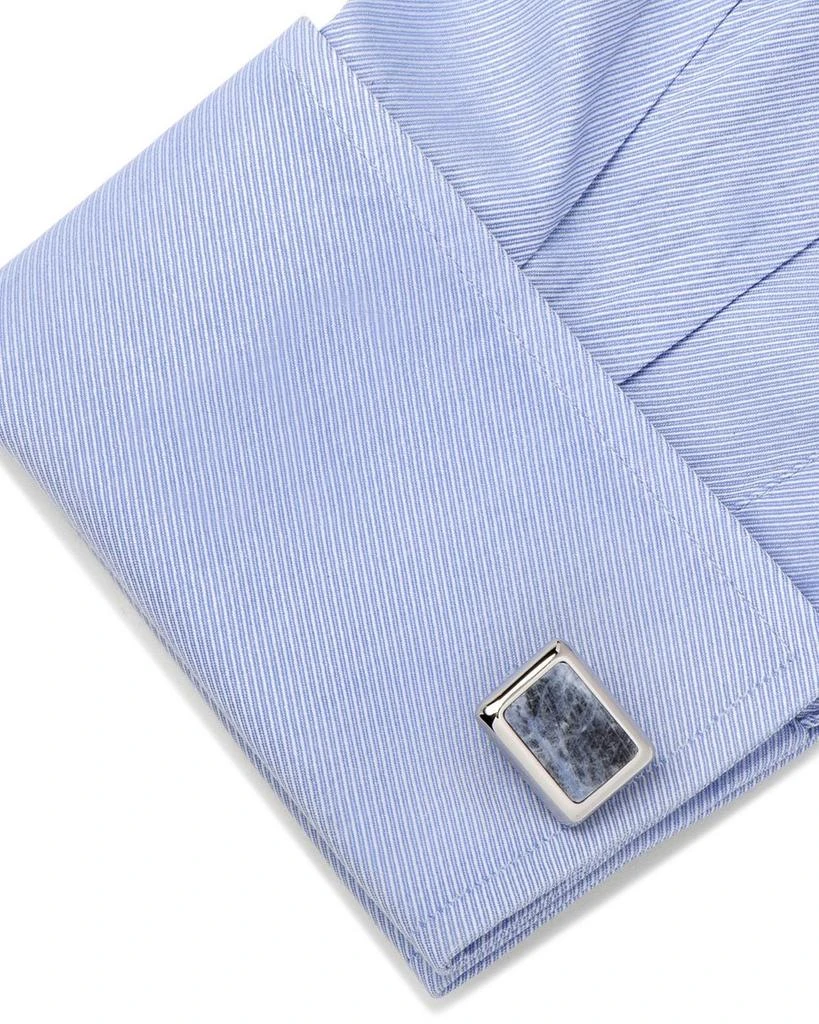 Cufflinks Inc. Silver and Sodalite JFK Presidential Cufflinks 2